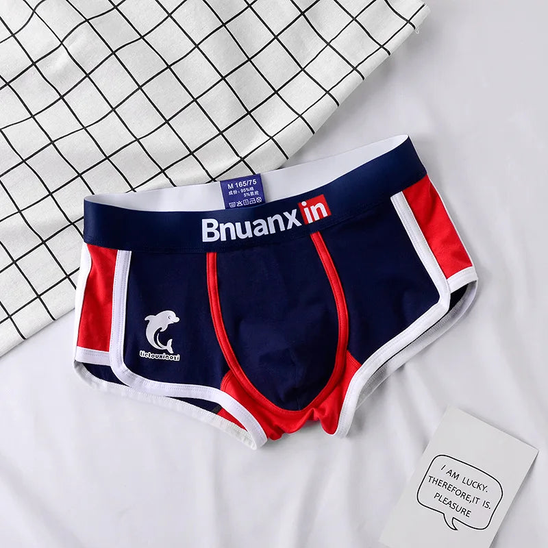 Mens Cotton Boxer Briefs - 3 Pack Fashion Underwear - ZOOMNSTORE