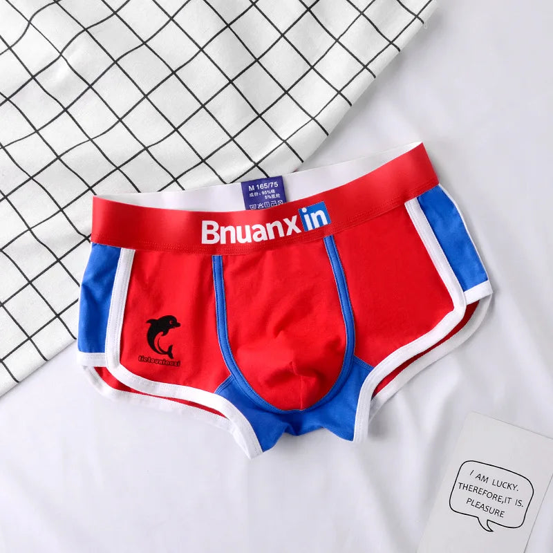 Mens Cotton Boxer Briefs - 3 Pack Fashion Underwear - ZOOMNSTORE