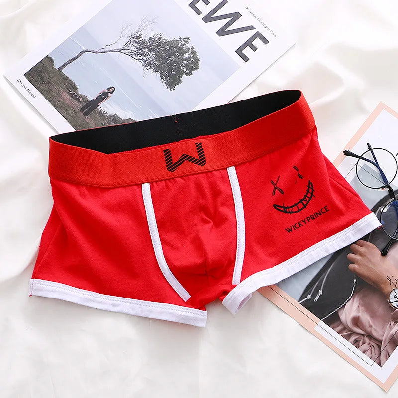 Men Cotton Boxers - Breathable U-Convex Boxer Design, Soft Knit Fabric Underwear Set - ZOOMNSTORE