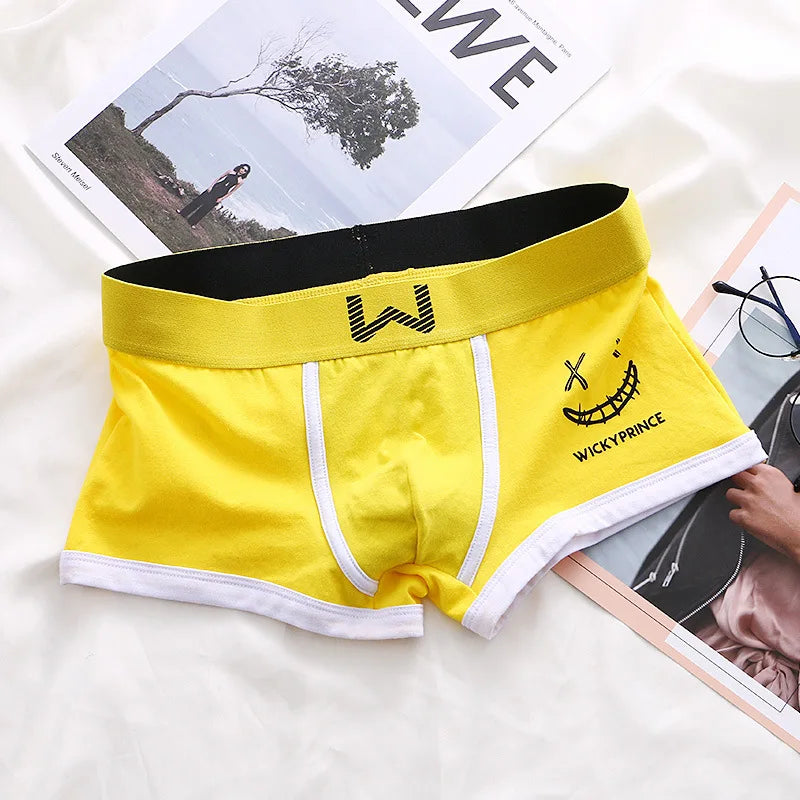 Men Cotton Boxers - Breathable U-Convex Boxer Design, Soft Knit Fabric Underwear Set - ZOOMNSTORE