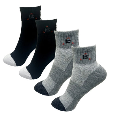Men Cotton Dress Socks - Soft Breathable Black Business Casual Crew Length, Large Size - ZOOMNSTORE