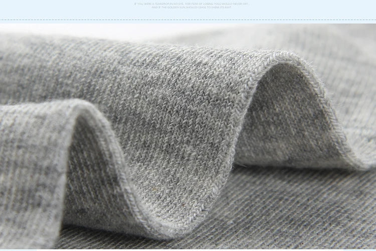 Men Cotton Socks - 5 Pairs Large Size Casual Breathable Boat Short Ankle Socks - ZOOMNSTORE