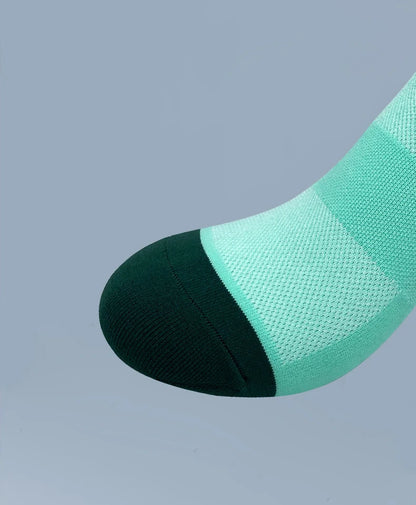 Men Cycling Socks | Summer Breathable Mesh Bike Socks - Quick Dry Mid Tube Sports - ZOOMNSTORE