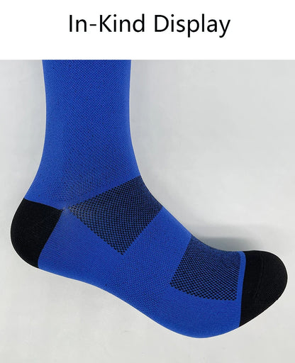 Men Cycling Socks | Summer Breathable Mesh Bike Socks - Quick Dry Mid Tube Sports - ZOOMNSTORE