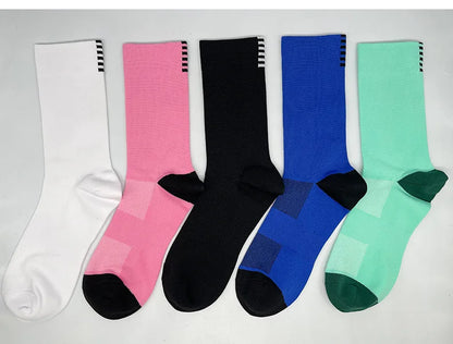 Men Cycling Socks | Summer Breathable Mesh Bike Socks - Quick Dry Mid Tube Sports - ZOOMNSTORE