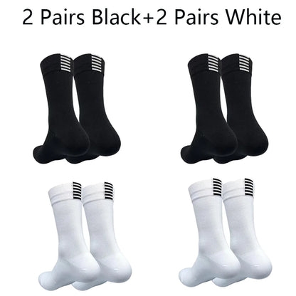 Men Cycling Socks | Summer Breathable Mesh Bike Socks - Quick Dry Mid Tube Sports - ZOOMNSTORE