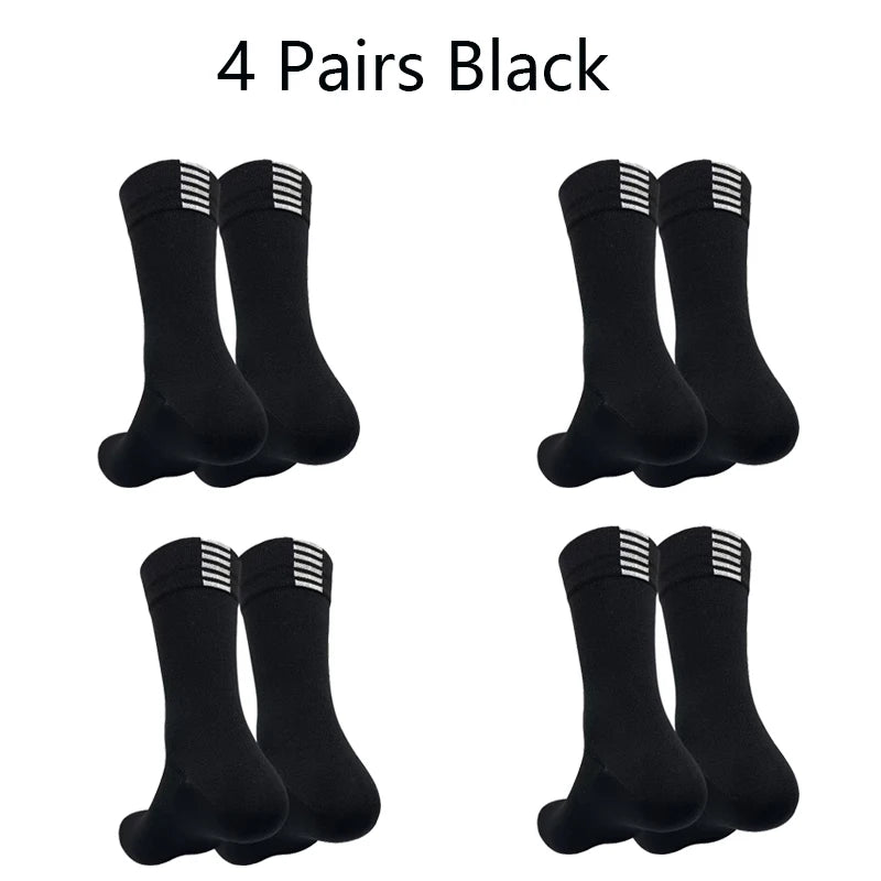 Men Cycling Socks | Summer Breathable Mesh Bike Socks - Quick Dry Mid Tube Sports - ZOOMNSTORE
