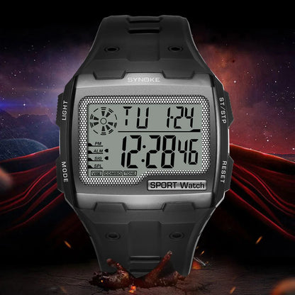 Men Digital Watch - Big Number Display | 3ATM Water Resistant Outdoor Sports - ZOOMNSTORE