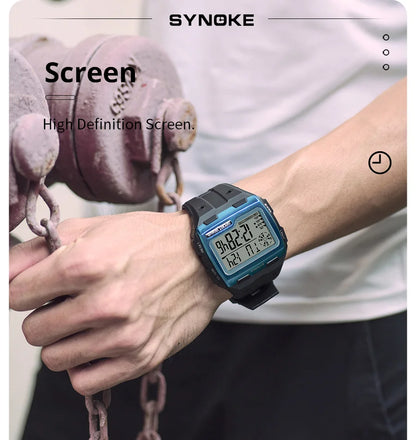 Men Digital Watch - Big Number Display | 3ATM Water Resistant Outdoor Sports - ZOOMNSTORE