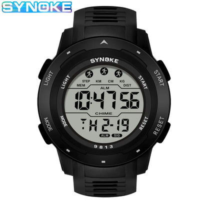 Men Digital Watch - Waterproof 50M Sports Watch With Large Screen & Alarm - ZOOMNSTORE
