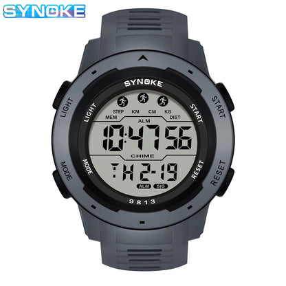 Men Digital Watch - Waterproof 50M Sports Watch With Large Screen & Alarm - ZOOMNSTORE