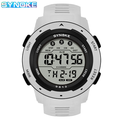 Men Digital Watch - Waterproof 50M Sports Watch With Large Screen & Alarm - ZOOMNSTORE
