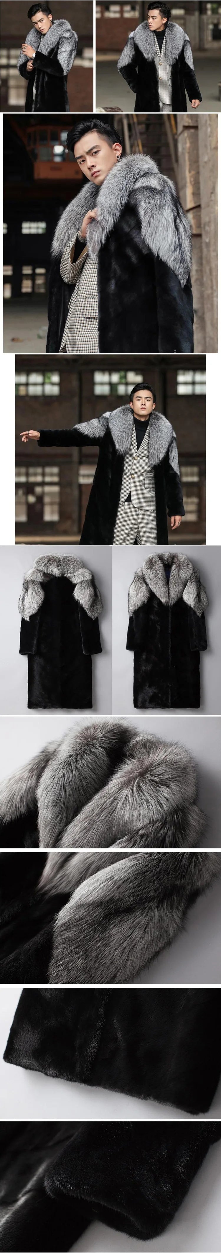 Men Faux Fur Coat Thick Hooded Parka – Warm Winter Jacket With Luxury Patchwork Fur - ZOOMNSTORE