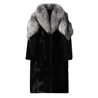 Men Faux Fur Coat Thick Hooded Parka – Warm Winter Jacket With Luxury Patchwork Fur - ZOOMNSTORE
