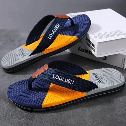 Mens Breathable Summer Flip Flops - Casual Beach Slippers - ZOOMNSTORE