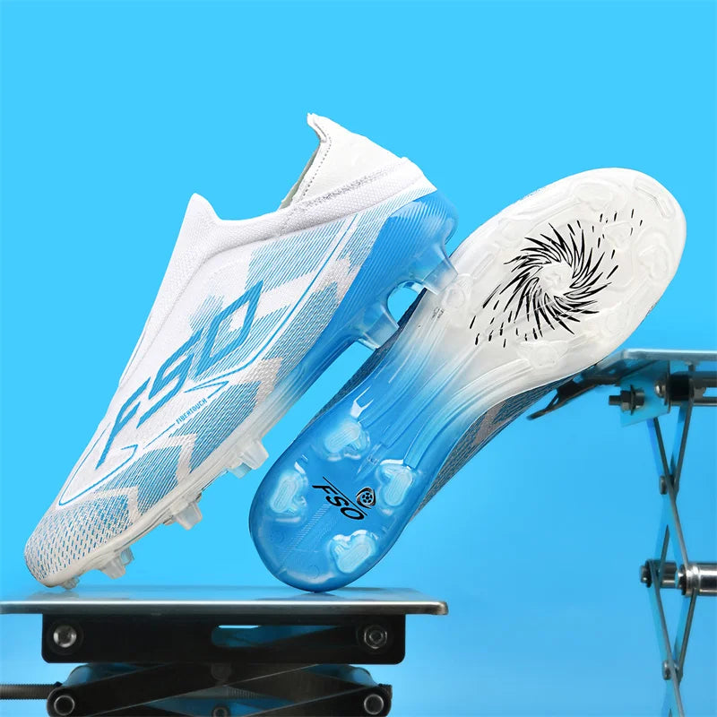 Men Football Boots - High-Quality Soccer Cleats | Non-Slip Lace-Up Outdoor Grass Shoes - ZOOMNSTORE