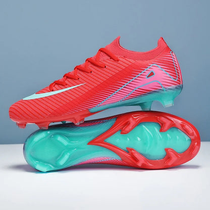Men Football Boots - Outdoor Soccer Cleats with Long Spikes | Breathable Training Shoes - ZOOMNSTORE