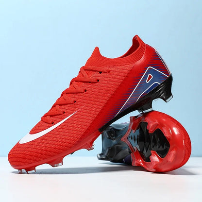 Men Football Boots - Outdoor Soccer Cleats with Long Spikes | Breathable Training Shoes - ZOOMNSTORE