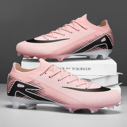 Men Football Boots - Outdoor Soccer Cleats with Long Spikes | Breathable Training Shoes - ZOOMNSTORE