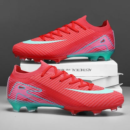 Men Football Boots - Outdoor Soccer Cleats with Long Spikes | Breathable Training Shoes - ZOOMNSTORE