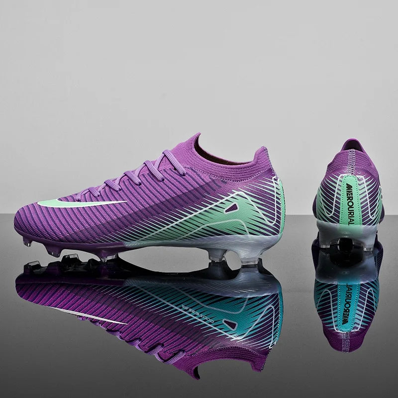 Men Football Boots - Outdoor Soccer Cleats with Long Spikes | Breathable Training Shoes - ZOOMNSTORE