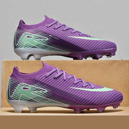 Men Football Boots - Outdoor Soccer Cleats with Long Spikes | Breathable Training Shoes - ZOOMNSTORE