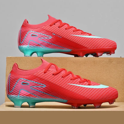 Men Football Boots - Outdoor Soccer Cleats with Long Spikes | Breathable Training Shoes - ZOOMNSTORE