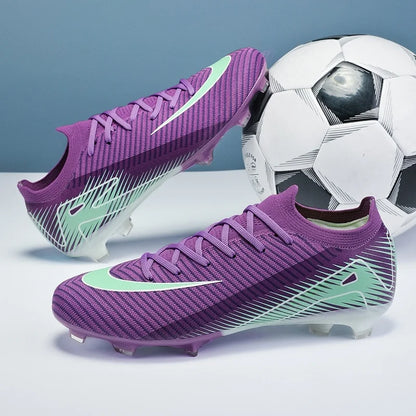 Men Football Boots - Outdoor Soccer Cleats with Long Spikes | Breathable Training Shoes - ZOOMNSTORE