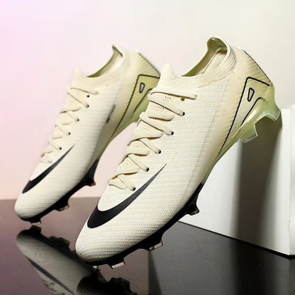 Men Football Boots - Outdoor Soccer Cleats with Long Spikes | Breathable Training Shoes - ZOOMNSTORE