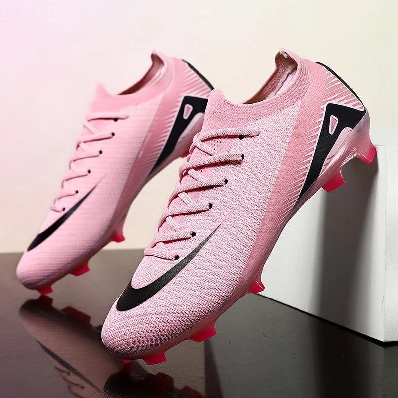 Men Football Boots - Outdoor Soccer Cleats with Long Spikes | Breathable Training Shoes - ZOOMNSTORE