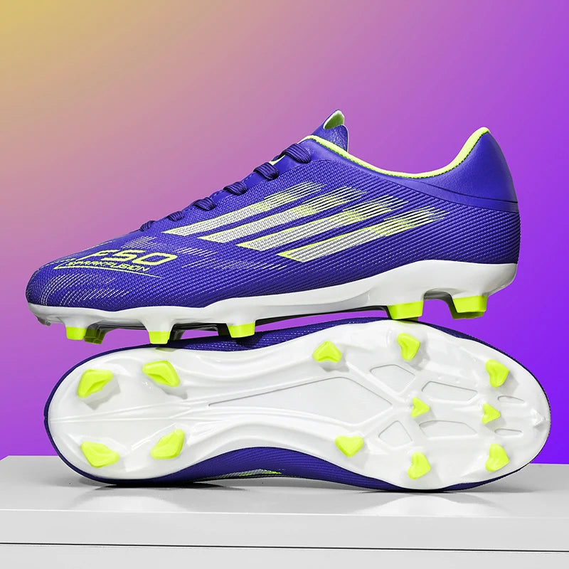 Men Football Boots - Professional TF FG Soccer Shoes With Ankle Support Cleats - ZOOMNSTORE