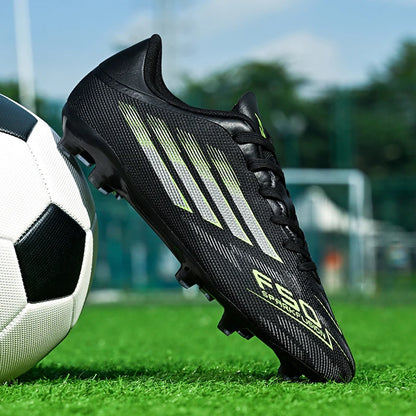 Men Football Boots - Professional TF FG Soccer Shoes With Ankle Support Cleats - ZOOMNSTORE