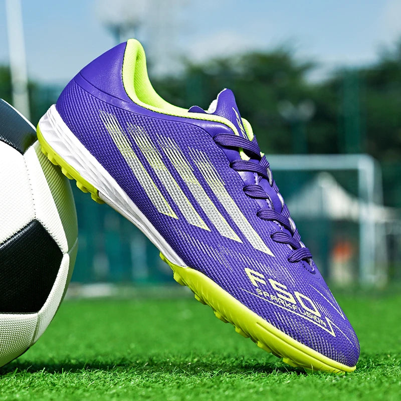 Men Football Boots - Professional TF FG Soccer Shoes With Ankle Support Cleats - ZOOMNSTORE