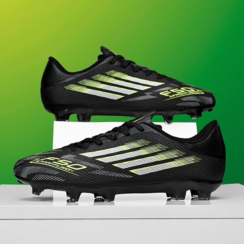 Men Football Boots - Professional TF FG Soccer Shoes With Ankle Support Cleats - ZOOMNSTORE
