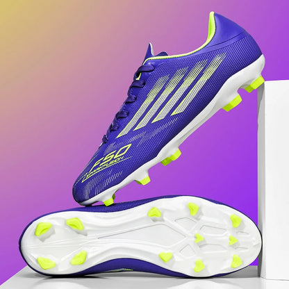 Men Football Boots - Professional TF FG Soccer Shoes With Ankle Support Cleats - ZOOMNSTORE