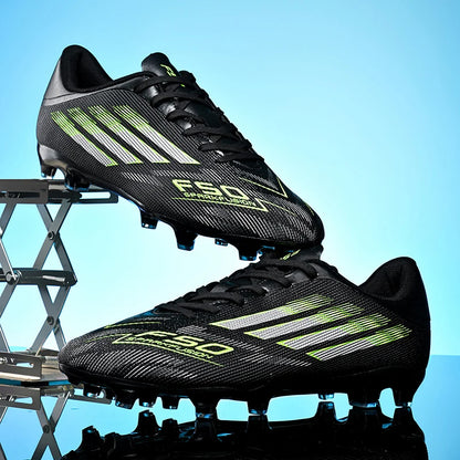 Men Football Boots - Professional TF FG Soccer Shoes With Ankle Support Cleats - ZOOMNSTORE