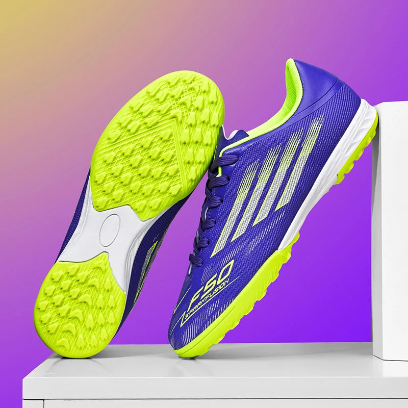 Men Football Boots - Professional TF FG Soccer Shoes With Ankle Support Cleats - ZOOMNSTORE