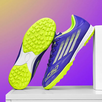 Men Football Boots - Professional TF FG Soccer Shoes With Ankle Support Cleats - ZOOMNSTORE