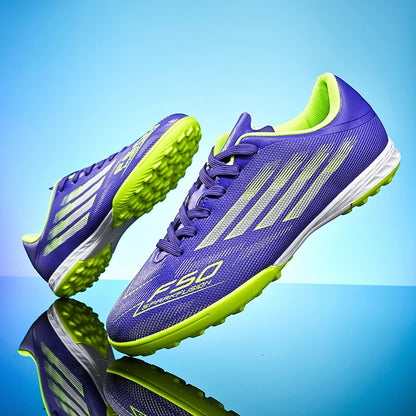 Men Football Boots - Professional TF FG Soccer Shoes With Ankle Support Cleats - ZOOMNSTORE