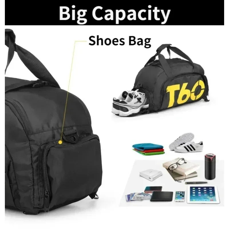 Men Gym Bag – Large Capacity Travel Sports Backpack With Dry Wet Separation - ZOOMNSTORE