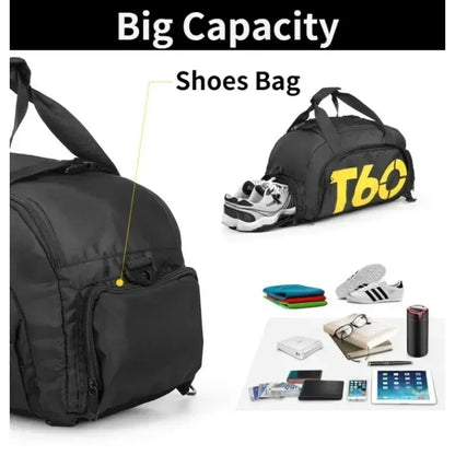 Men Gym Bag – Large Capacity Travel Sports Backpack With Dry Wet Separation - ZOOMNSTORE