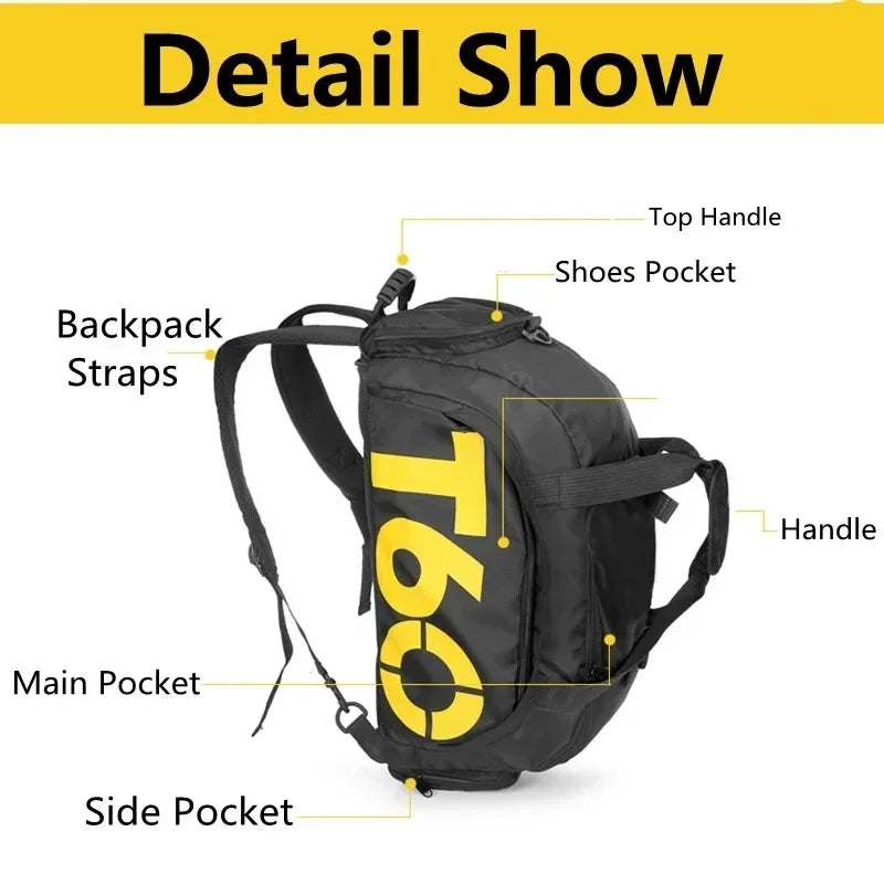 Men Gym Bag – Large Capacity Travel Sports Backpack With Dry Wet Separation - ZOOMNSTORE