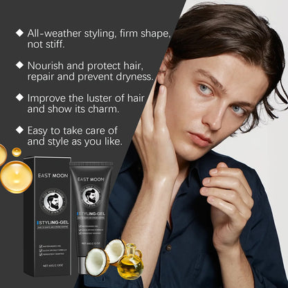 Strong Hold Hair Styling Gel - Professional Molding  Shine Control - ZOOMNSTORE