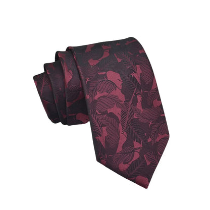 Mens Jacquard Tie - Floral Dot Necktie for Weddings  Daily Wear - ZOOMNSTORE