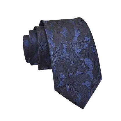 Mens Jacquard Tie - Floral Dot Necktie for Weddings  Daily Wear - ZOOMNSTORE