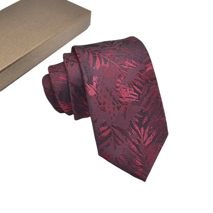 Mens Jacquard Tie - Floral Dot Necktie for Weddings  Daily Wear - ZOOMNSTORE