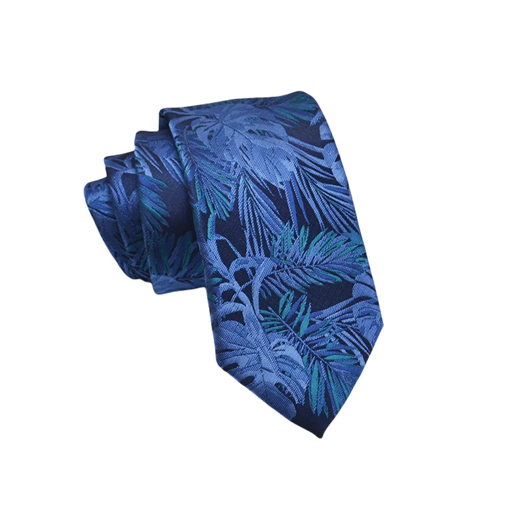 Mens Jacquard Tie - Floral Dot Necktie for Weddings  Daily Wear - ZOOMNSTORE