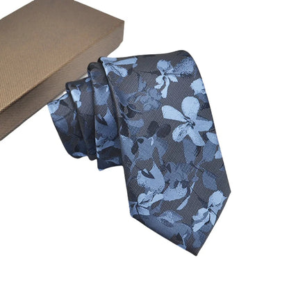 Mens Jacquard Tie - Floral Dot Necktie for Weddings  Daily Wear - ZOOMNSTORE