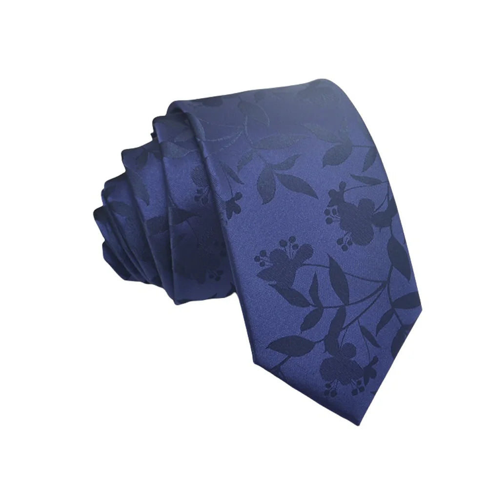 Mens Jacquard Tie - Floral Dot Necktie for Weddings  Daily Wear - ZOOMNSTORE