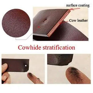Men Leather Belt – Genuine Cow Split Leather With Retro Pin Buckle | Durable Metal Buckle - ZOOMNSTORE